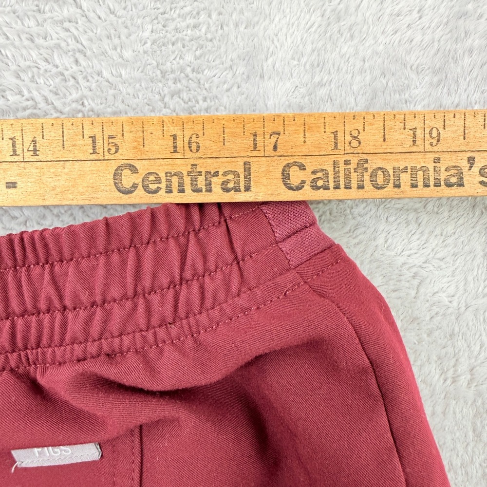FIGS Maternity Technical Scrub Set Size XL / L Burgundy Jogger V-Neck Medical - Picture 8 of 16
